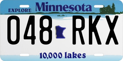MN license plate 048RKX