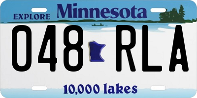 MN license plate 048RLA
