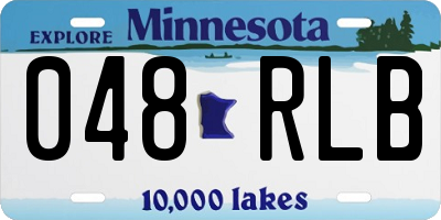 MN license plate 048RLB