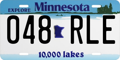MN license plate 048RLE