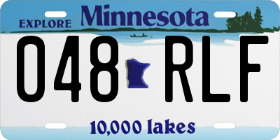 MN license plate 048RLF