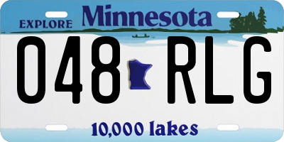MN license plate 048RLG