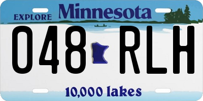 MN license plate 048RLH