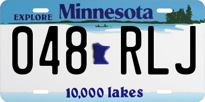 MN license plate 048RLJ