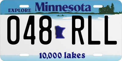 MN license plate 048RLL