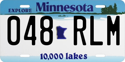 MN license plate 048RLM