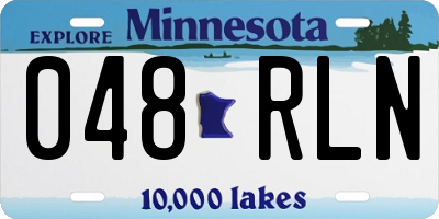 MN license plate 048RLN