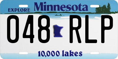 MN license plate 048RLP