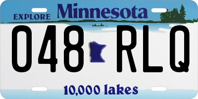 MN license plate 048RLQ
