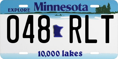 MN license plate 048RLT