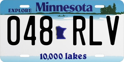 MN license plate 048RLV