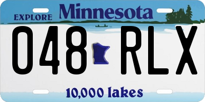 MN license plate 048RLX