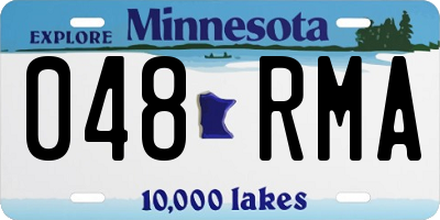 MN license plate 048RMA