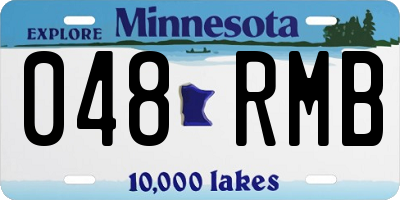 MN license plate 048RMB