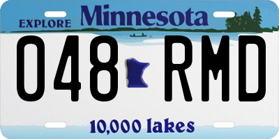 MN license plate 048RMD