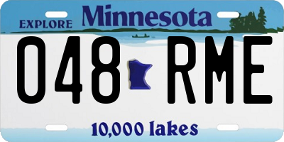 MN license plate 048RME