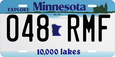 MN license plate 048RMF