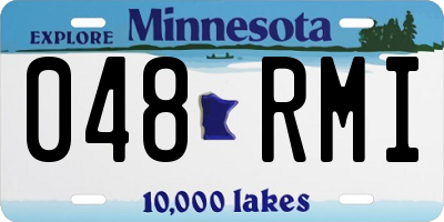 MN license plate 048RMI