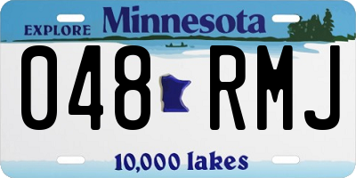 MN license plate 048RMJ