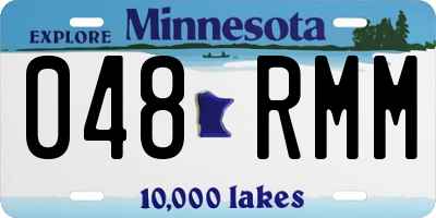 MN license plate 048RMM