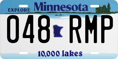 MN license plate 048RMP