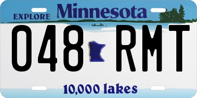 MN license plate 048RMT