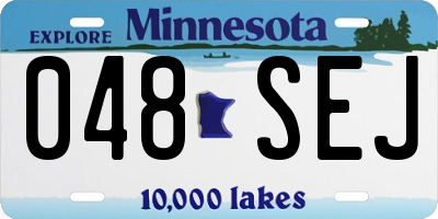 MN license plate 048SEJ