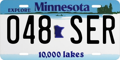 MN license plate 048SER