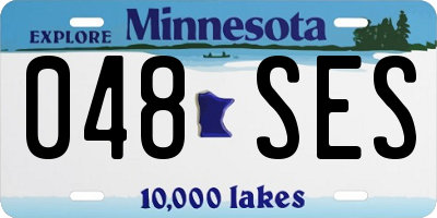 MN license plate 048SES