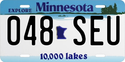 MN license plate 048SEU