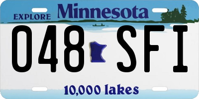 MN license plate 048SFI