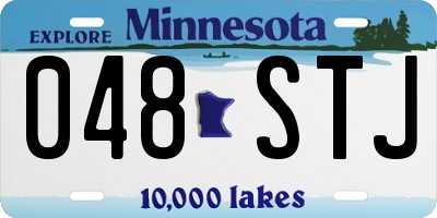 MN license plate 048STJ