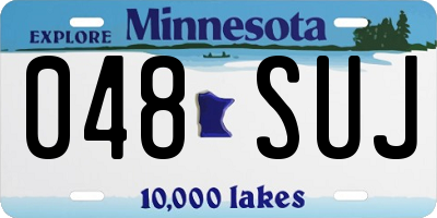 MN license plate 048SUJ