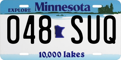 MN license plate 048SUQ
