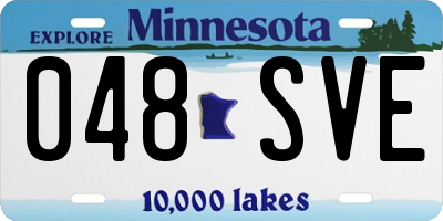MN license plate 048SVE