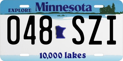 MN license plate 048SZI