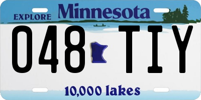 MN license plate 048TIY