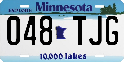 MN license plate 048TJG