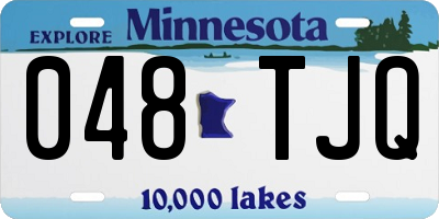 MN license plate 048TJQ