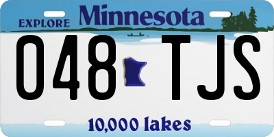 MN license plate 048TJS