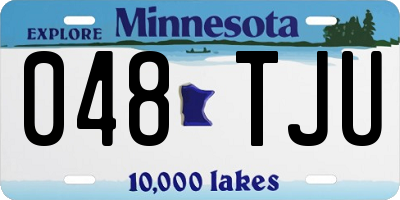 MN license plate 048TJU