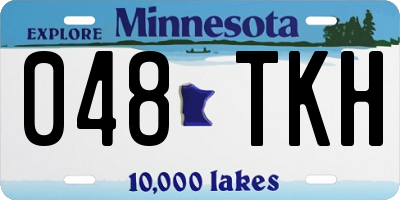 MN license plate 048TKH