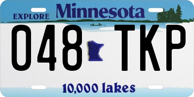 MN license plate 048TKP