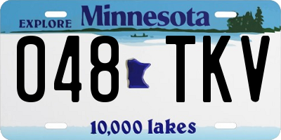 MN license plate 048TKV