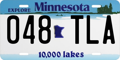 MN license plate 048TLA