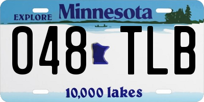 MN license plate 048TLB