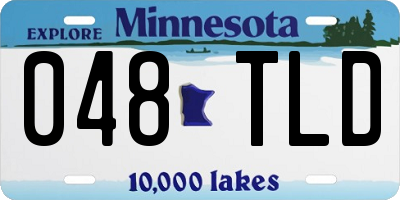 MN license plate 048TLD