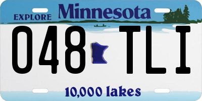 MN license plate 048TLI