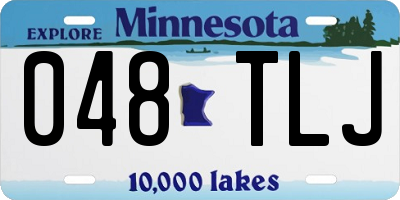 MN license plate 048TLJ