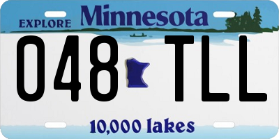 MN license plate 048TLL